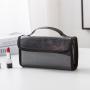 Women Popular Shiny PVC Cosmetic Bag Travel Folding Hang Toiletry Bag Waterproof Wash Toilet Bag