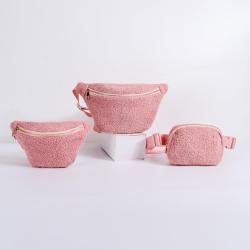 Women Men Winter Warm Sherpa Crossbody Chest Bags 2 Size Sherpa Sling Bumbag Teddy Bear Fanny Pack Girls Belt Bag Waist Bag