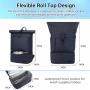 LOVEVOOK Wholesale rolltop Eco-friendly Waterproof Backpack Trendy Anti Theft Scool Bag with USB College Laptop Rucksack Herren