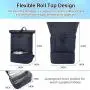 LOVEVOOK Wholesale rolltop Eco-friendly Waterproof Backpack Trendy Anti Theft Scool Bag with USB College Laptop Rucksack Herren
