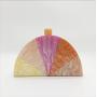 New arrival 2024 Splicing Clash Color cross-body bags Evening Party Ladies Clutch Bag half round bags