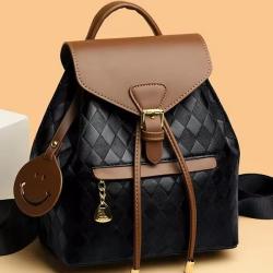 New Retro Contrast Color Handheld Multi functional Large Capacity Fashion Travel Traveling backpack