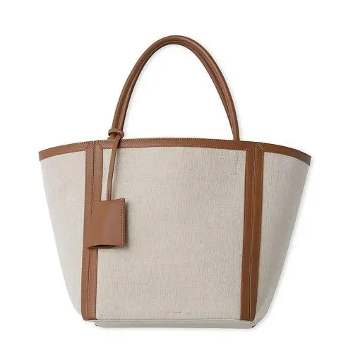 Wholesale Custom Pu Leather Shoulder Tote Outdoor Travel Purses And Handbags Fashion Women Canvas Tote Bags