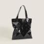 Women'S Spring And Summer New Geometric Diamond Check Light Six Single-Shoulder Tote Shopping Bag