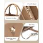 LOVEVOOK 15.6 Inch Large Capacity Canvas Computer Bag for Business work teacher purses ladies laptop tote handbags for women