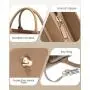 LOVEVOOK 15.6 Inch Large Capacity Canvas Computer Bag for Business work teacher purses ladies laptop tote handbags for women