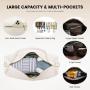 LOVEVOOK 3pcs/set Waterproof Travel Duffle Bags for Women with Shoe Bag Carry on Weekender Overnight Bag with Toiletry Pouch