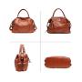 Leisure Female Bag Travel Outdoor Handbags Genuine Leather Women Shopping Tote Bag With Zipper