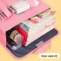 HR642 Primary School Students' Tutoring Bag Oxford Waterproof and Thickened Boy's Tutoring Bag Girl's Gift Portable Tutoring Bag