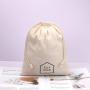 Eco-Friendly Muslin Cotton Drawstring Dust Pouch For Packaging Shoe Custom Organic Cotton Shopping Shoe Bag