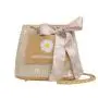 Straw Designer Tote Woman Handbag Custom Magnetic Button Large Capacity Bucket Bag Fresh Shopping Woven Chain Bags