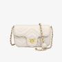 2024 sling bag women shoulder bags luxury fashion vegan leather crossbody bag with chain and embroider pattern