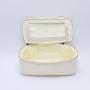 Custom Corduroy Open Top Mirror Pouch Make Up Bag Double Zipper Top Make Up Mirror Top Open Double Zipper Cosmetic Pouch