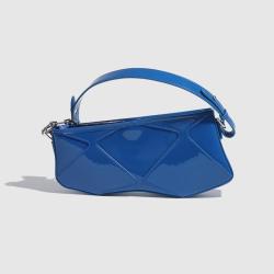 2024 Luxury Patent Genuine Leather Women's Bags Fashion Shape Ladies Underarm Bag