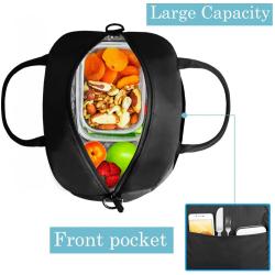 Gelory Custom Logo High Quality Oxford Insulated Cooler Lunch Bag Food Thermal Bag With Logo Design