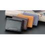 OEW011 RFID Blocking Leather Business Card Wallet Case PU Business Card Holder Pop Up Aluminum Card Case Men's Coin Purse