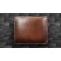 HR728 Genuine Cow Leather Vintage Men Wallets Organizer ID Card Holders Casual Fashion Short Purse Cowhide Leather Clutch Wallet