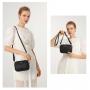 2024 new fashion ladies three layers of zipper small crossbody bag removable shoulder strap shoulder bag