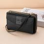 2024 New Multi Card Double Layer Zipper Wallet Single Shoulder Crossbody Women's Bag