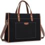 Men and Women's 15.6-Inch Laptop Shoulder and hand Bag Casual Document Handbag for Work Laptop Bag