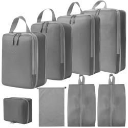 XL009-8 Foldable Travel Bag Eight Pieces Travel Organizer Set 6 Colors Accept Customized Logo Durable Essentials for Travelling
