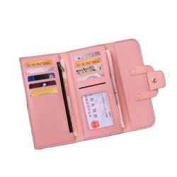 ZR096 2023 New Women's Long Wallet Three-fold Handbag Large Capacity PU Simple Fashion Wallet Wholesale Customization