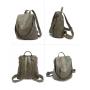 ZF282 PU Shoulder Bag Female New Korean Version Student Schoolbag Trend Solid Color Ladies Soft Leather Leisure Backpacks