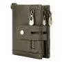 Hot Sale Anti-Theft Man Short Wallet Slim genuine leather wallet for men credit card holder multi-function wallet with zipper