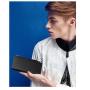 HR331 Business Men's Long Wallet PU Leather Sequin Zipper Hidden Pocket Buckle Wallet Purse Men's Wrist Strap Card Holder Clip
