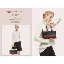 LOVEVOOK 2024 custom wholesale luxury ladies shoulder bags large capacity school office women's purses and handbags for girls