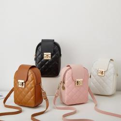Hot Sale Women's PU Small Square Messenger Bag New Fashion Simple Single Shoulder Crossbody Phone Bags for Women Lady Purse