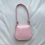 Custom PU Leather Mini Shoulder Bag Fashion Handbag Simple Plain Sling Bag Candy Color Little Girl Pink White Hand Bag