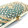 Custom sac tendance 2024 New Handmade Beaded Banquet Bag Crossbody Chain Clutch Retro Embroidery Evening Handbag For Ladies