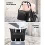 LOVEVOOK OEM Large Waterproof Quilted Travel Mommy Bag for Hospital with Pacifier Holder and Changing Pad Baby Diaper Tote Bags