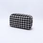 Keymay New Design 5 colors Women Storage Travel Toiletry Bag Organizer Plaid Cosmetic Bag Checkered Makeup Bag