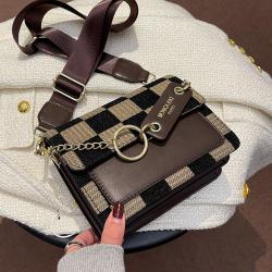 Bag woman 2021 new tide net red fashion woman bag foreign gas chain slant diamond bag small jelly