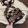 Bag woman 2021 new tide net red fashion woman bag foreign gas chain slant diamond bag small jelly