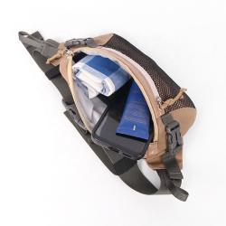 CHANGRONG Custom Recycled waterproof unisex sports travel nylon fanny pack crossbody waist bag