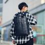 ZWY001 New Fashion Laptop Bag Man Backpack PU Leather Schoolbag Handheld Zipper Business Computer Bag Travel Outdoor Customize