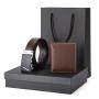 Custom Brand Logo Fashion Leather Men Wallet Belt Set Automatic Buckle Belts Gift Box Set For Men
