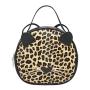 New Leopard Pattern Messenger Bag for Women Handbag Korean Version Shoulder Crossbody Bag Cute Trendy Small Round Bag Wholesale