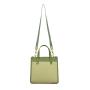 Wholesale high quality custom green plain leather handbags shoulder bag  woman bag designer lady hand bags