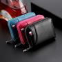 customs wallet Genuine Leather Men Women Purse Card Holder Wallets Leather  credit card holder ID card wallet bifold zipper