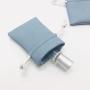 Custom Emboss Printing Logo Mini Leather Pouch For Jewelry Luxury Pu Leather Gift Jewelry Bag
