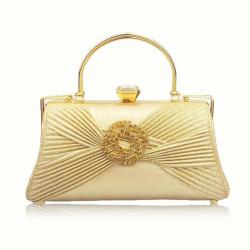 Wedding Fashion rhinestone evening purse luxury new design satin fabric crystal clutch bag elegant banquet clutches