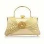 Wedding Fashion rhinestone evening purse luxury new design satin fabric crystal clutch bag elegant banquet clutches