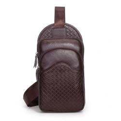 Custom Men's waist bags handcraft genuine leather  waist men   bags  fashion  Men shoulder bags factory wholesale handbags