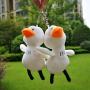 Custom embroidery three-dimensional plush duckling keychain cute doll decoration niche design plus logo