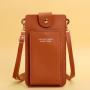 Phone bag for women Solid Color Simple Fashion Women's Driver's License Card Wallet New Single Strap Portable Mobile Phone Bag
