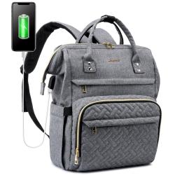 LOVEVOOK 2023 Wholesale 15.6 17 Inch Business Computer Laptop Backpacks Fashion nylon Travel Bags Purses Students School Bookbag